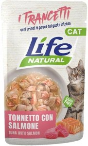 LIFE CAT sasz.55g CHUNKS TUNA + SALMON     /30 1