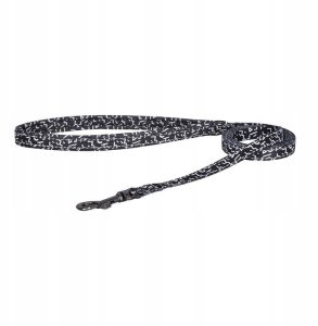 Zestaw spacerowy Dogness smycz 1,5m+szelki dla psa (czarno-biały) 3