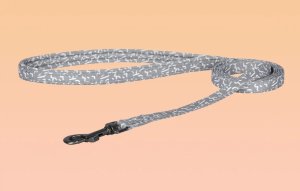 Zestaw spacerowy Dogness smycz 1,5m+szelki dla psa (jasnoszary) 8