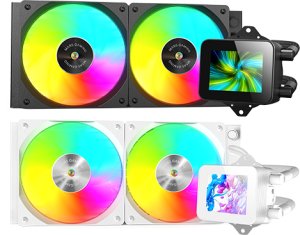 Mars Gaming MLVISION240 Liquid Cooling System with 360º LCD / TDP up to 500W 3
