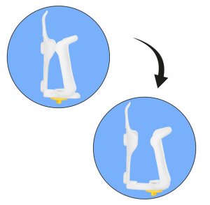 Uchwyt rowerowy na butelkę bidon koszyk na napój regulowany biały UNIWERSALNY 12