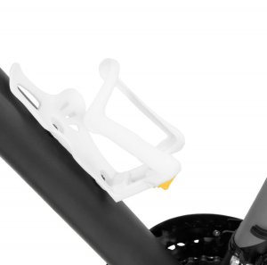 Uchwyt rowerowy na butelkę bidon koszyk na napój regulowany biały UNIWERSALNY 7