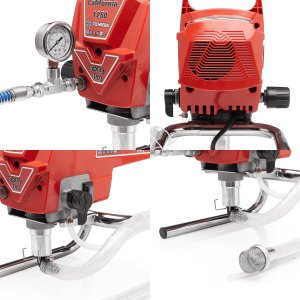 Agregat Malarski Pistolet Hydrodynamiczny 1200W California 1250 Wąż 10M 2L/min 4x Dysza 11