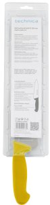 Nóż kucharski HACCP 385 mm, ostrze gładkie, spiczaste 250 mm, żółty | TECHNICA, Silver Line 8