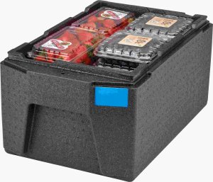 Pojemnik termoizolacyjny GN 1/1 ładowany od góry, 680x400x320 mm, czarny | CAMBRO, GoBox Top Loaders 3