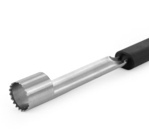 Nóż do carvingu, kanałowy o średnicy 215 mm, długość ostrza 105 mm, czarny | TECHNICA, Silver Line 2