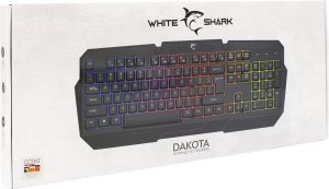 White Shark GK-2105 DAKOTA klawiatura Gaming USB Czarny 4