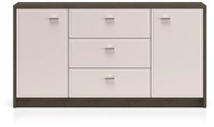 Komoda ALMA 2D3S 160cm dąb windmill/kaszmirowa połysk ML MEBLE 2