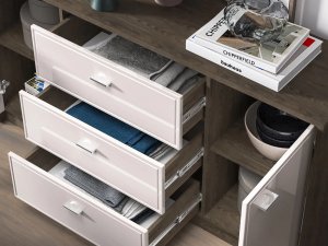 Komoda ALMA 2D3S 160cm dąb windmill/kaszmirowa połysk ML MEBLE 7