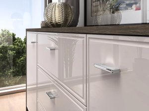 Komoda ALMA 2D3S 160cm dąb windmill/kaszmirowa połysk ML MEBLE 8