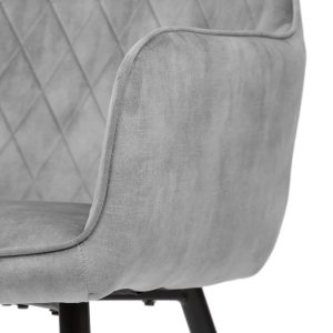 Krzesło tapicerowane SATORI szare  HOMLA 7