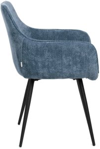 Krzesło tapicerowane SATORI POP granatowe  HOMLA 3