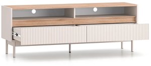 Szafka RTV DUMI 07 2S 154 kaszmirowa/dąb cremona ML MEBLE 2