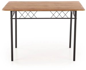 Zestaw FAUST stół + 4 krzesła dąb naturalny/czarny HALMAR 3