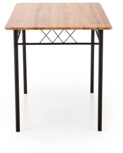 Zestaw FAUST stół + 4 krzesła dąb naturalny/czarny HALMAR 6