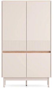 Komoda wysoka DUMI 04 4D 90 kaszmirowa/dąb cremona ML MEBLE 3