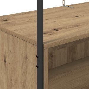 vidaXL Wieszak na ubrania z półkami z dębu 100x44x160 cm 6