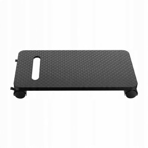 Podstawka pod komputer stacjonarny, na kółkach (czarna), do 20kg 2