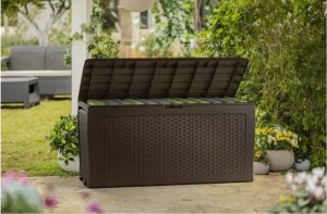 Skrzynia ogrodowa Keter Skrzynia do przechowywania Samoa Rattan Box 270L beżowy 29209570587 3