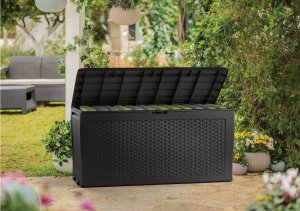 Skrzynia ogrodowa Keter Skrzynia do przechowywania Samoa Rattan Box 270L beżowy 29209570587 6