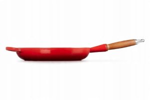 Le Creuset Cuguna panna ar koka rokturi O28cm zila 0024147324386 7