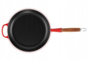 Le Creuset Cuguna panna ar koka rokturi O28cm zila 0024147324386 8