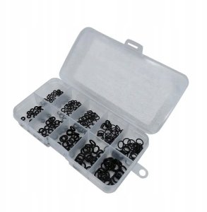 MEGA ZESTAW USZCZELEK USZCZELKI ORINGI O-RING 250SZT. 3-9MM ORGANIZER BOX 1