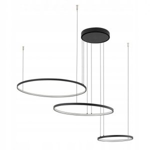 Nowodvorski Circolo 10867 lampa wisząca zwis 3x45W LED 4000K 1800Lm czarna/biała 1