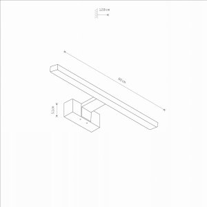 Nowodvorski Cezanne 10684 kinkiet lampa ścienna IP44 1x12W LED 4000K biały 12
