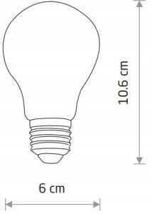 Nowodvorski Bulb 10587 żarówka 1x7W E27 3000K 800 lm transparentna 2