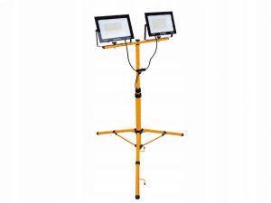 Naświetlacz LED 2x100W ze statywem budowlanym teleskopowym i przewodem – barwa biała zimna 6500K (1) 3