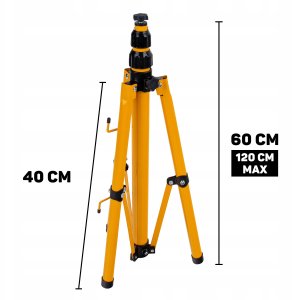 Naświetlacz LED 2x100W ze statywem budowlanym teleskopowym i przewodem – barwa biała zimna 6500K (1) 4