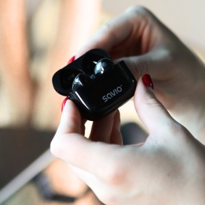 Słuchawki Savio Słuchawki z mikrofonem TWS-02 PRO bezprzewodowe Bluetooth 12