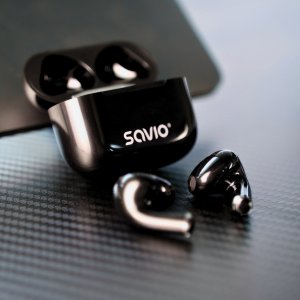 Słuchawki Savio Słuchawki z mikrofonem TWS-02 PRO bezprzewodowe Bluetooth 23