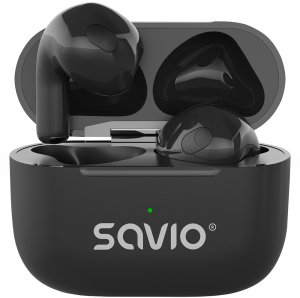 Słuchawki Savio Słuchawki z mikrofonem TWS-02 PRO bezprzewodowe Bluetooth 4