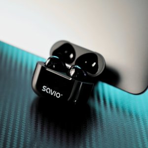 Słuchawki Savio Słuchawki z mikrofonem TWS-02 PRO bezprzewodowe Bluetooth 9