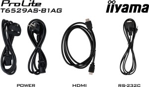 IIYAMA T6529AS-B1AG 165,1cm 65Zoll All-In-One Interactive Display 3840x2160 4K UHD 4GB RAM 32GB Storage Android 14 2xHDMI+USB-C 15