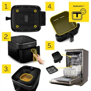 Frytkownica beztłuszczowa Yoer Air Fryer Frytkownica beztłuszczowa FryVision AF04BK 13
