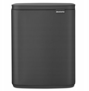 Brabantia BO Mülleimer 12 Liter Matt Infinite Grey 1