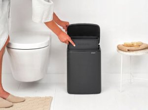 Kosz na śmieci Brabantia BO Kosz na śmieci 12 Liter Matt Infinite Grey 12