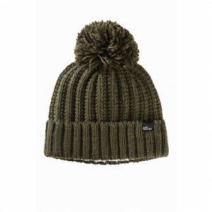 Czapka zimowa damska Jack Wolfskin Highloft Knit Beanie - island moss rozmiar: m 1