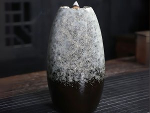 Kominek zapachowy ceramiczny wodospad kadzidło aromaterapia + 10 knotów 3