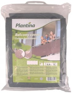 Osłona balkonowa tekstylna szara 0,9x6m praktyczna 3