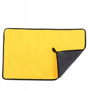 Ręcznik samochodowy z mikrofibry super chłonny 30 x 40 cm szaro żółty 1