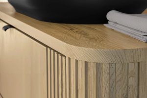 Comad Szafka pod umywalkę OVALIA CREMONA 2S 100cm dąb cremona COMAD 12