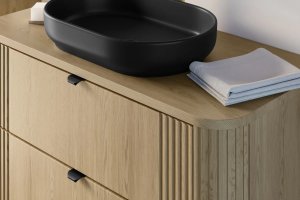 Comad Szafka pod umywalkę OVALIA CREMONA 2S 100cm dąb cremona COMAD 5