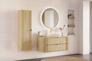 Comad Szafka pod umywalkę OVALIA CREMONA 2S 120cm dąb cremona COMAD 12