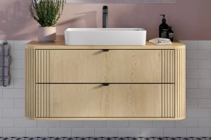 Comad Szafka pod umywalkę OVALIA CREMONA 2S 120cm dąb cremona COMAD 13