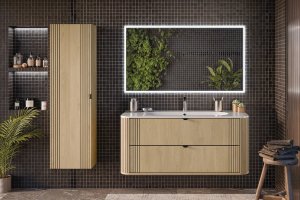 Comad Szafka pod umywalkę OVALIA CREMONA 2S 120cm dąb cremona COMAD 10