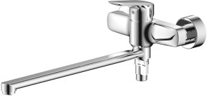 Bathroom faucet VENTO Prato, with long spout, chrome, 35318 1